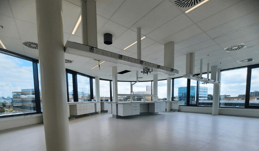 Klimaatinstallatie bij lab TNO